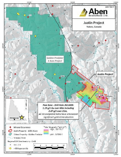 aben resources justin project map