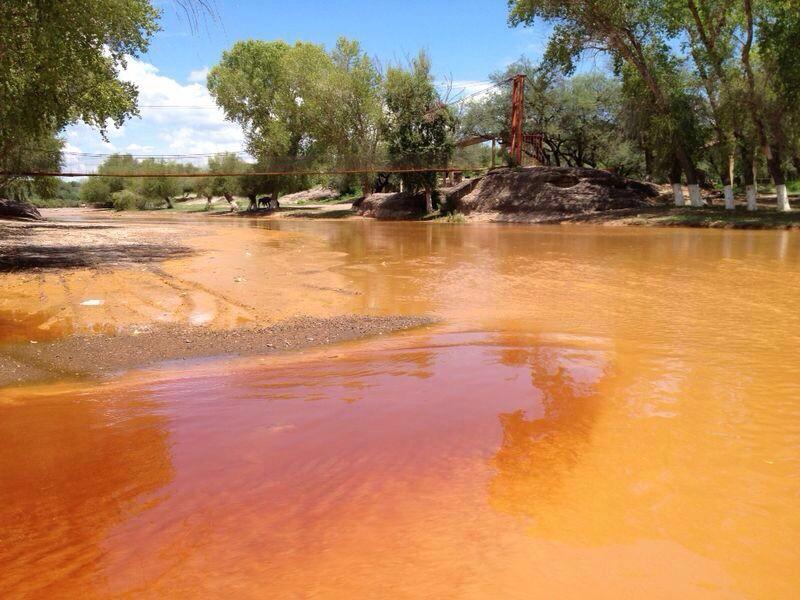 Оранжевая река в африке