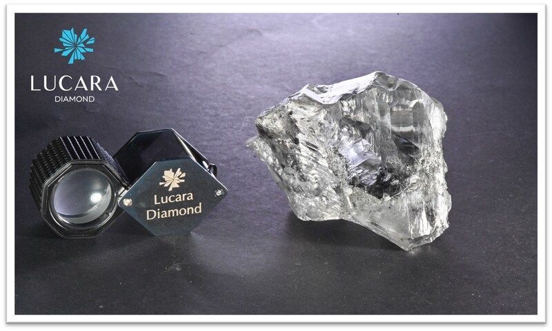 1,094 carat rough diamond from Lucara Diamond's Karowe mine.