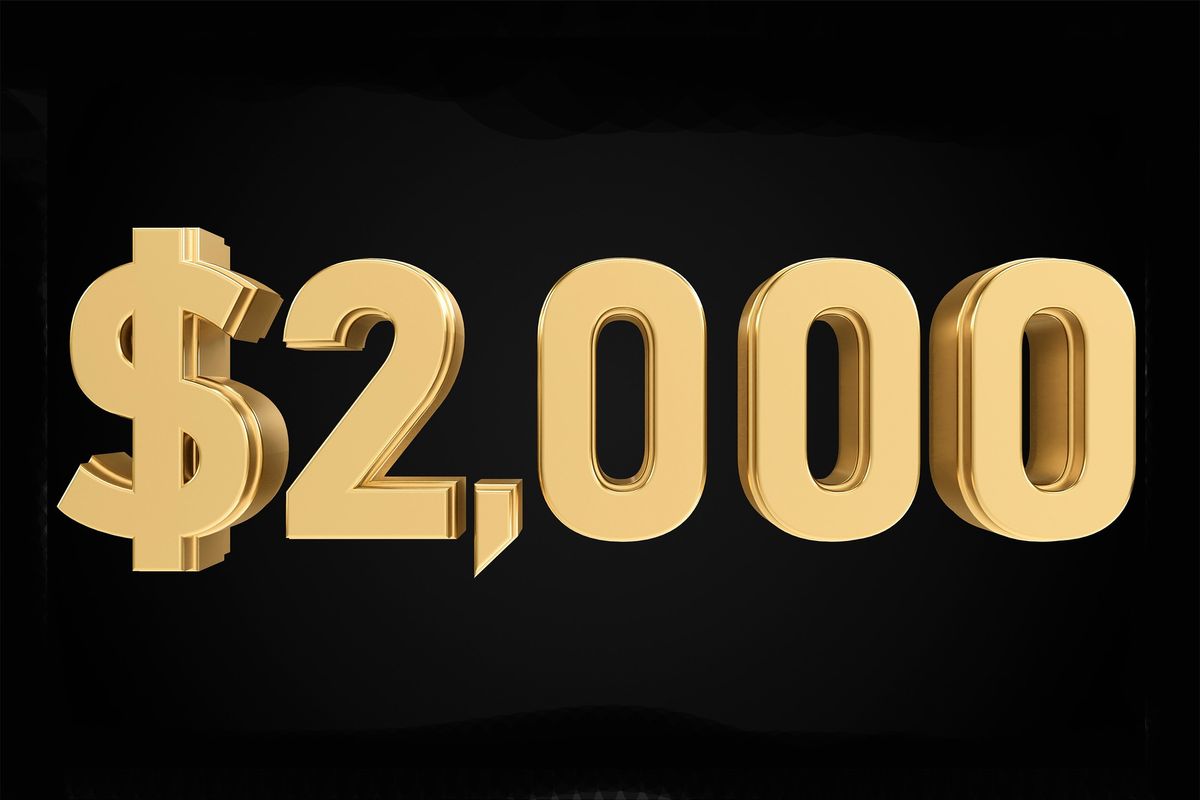 "$2,000" shown in gold font 