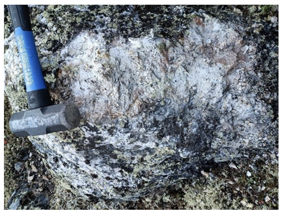 2023 Pegmatite sample from Python West