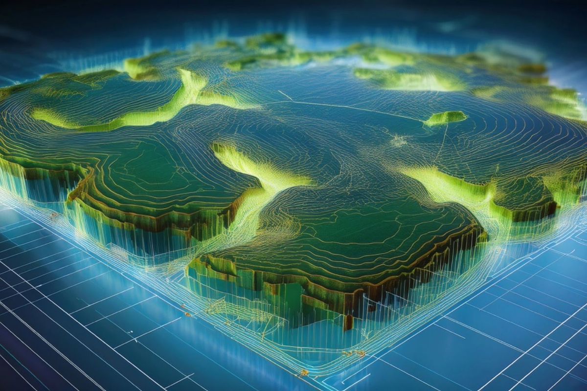 3d geographical map.
