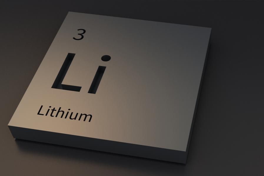 a block with "Li" and "Lithium" written on it