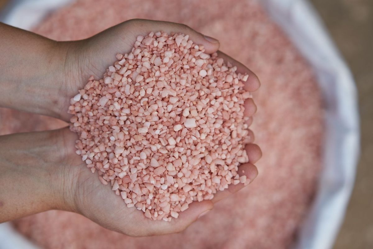 A handful of potash.