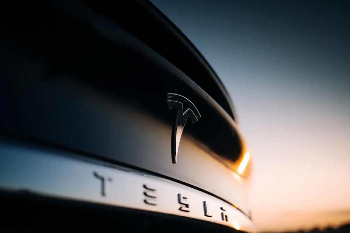 a tesla car