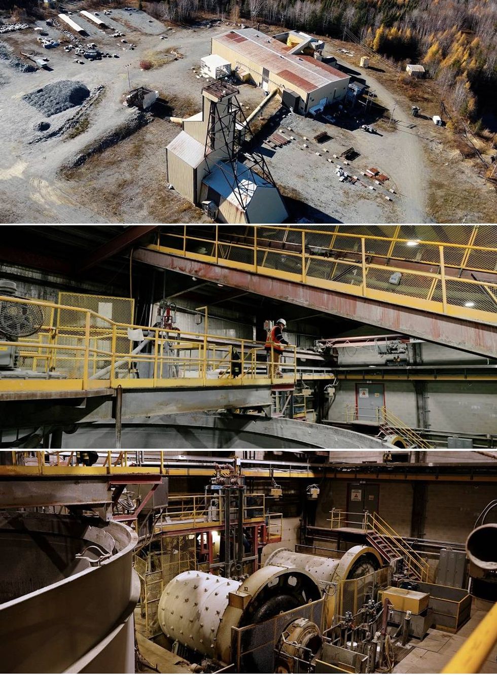 Aerial view of LaFleur Minerals' Beacon gold mine