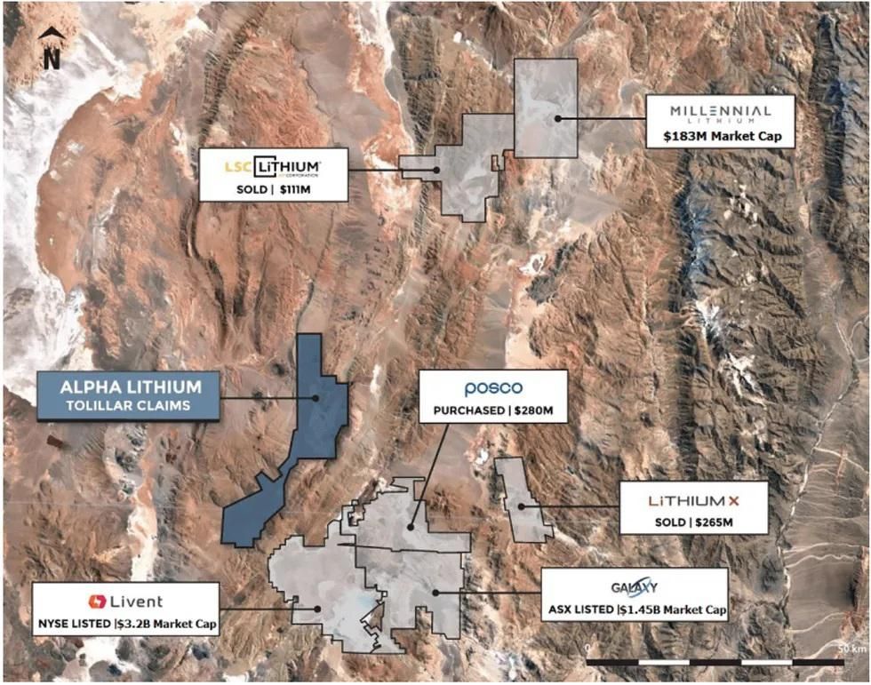 Alpha Lithium - Tolillar Salar