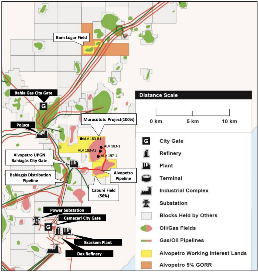 Alvopetro Energy's gas plant location