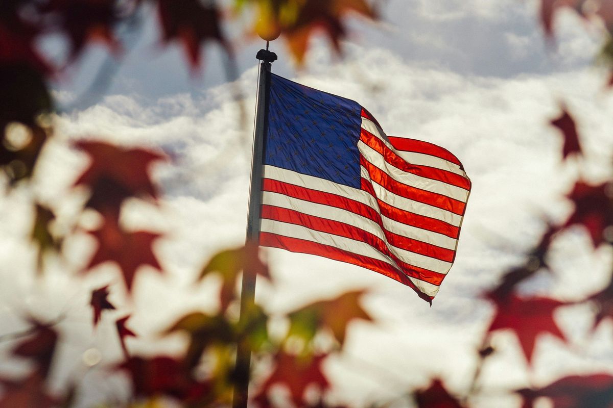 American flag.