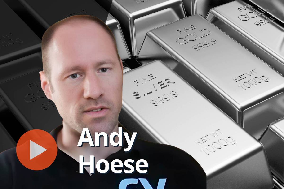 Andy Hoese, gold and silver bars.