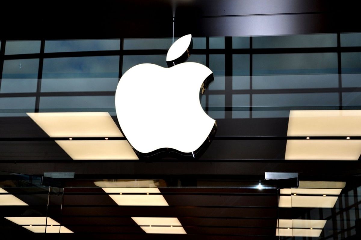 Apple logo.