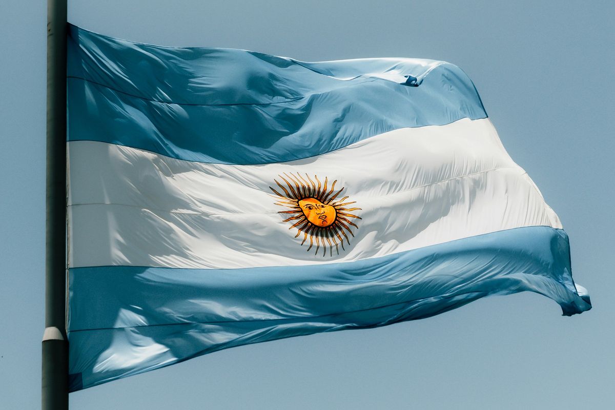 Argentina flag.