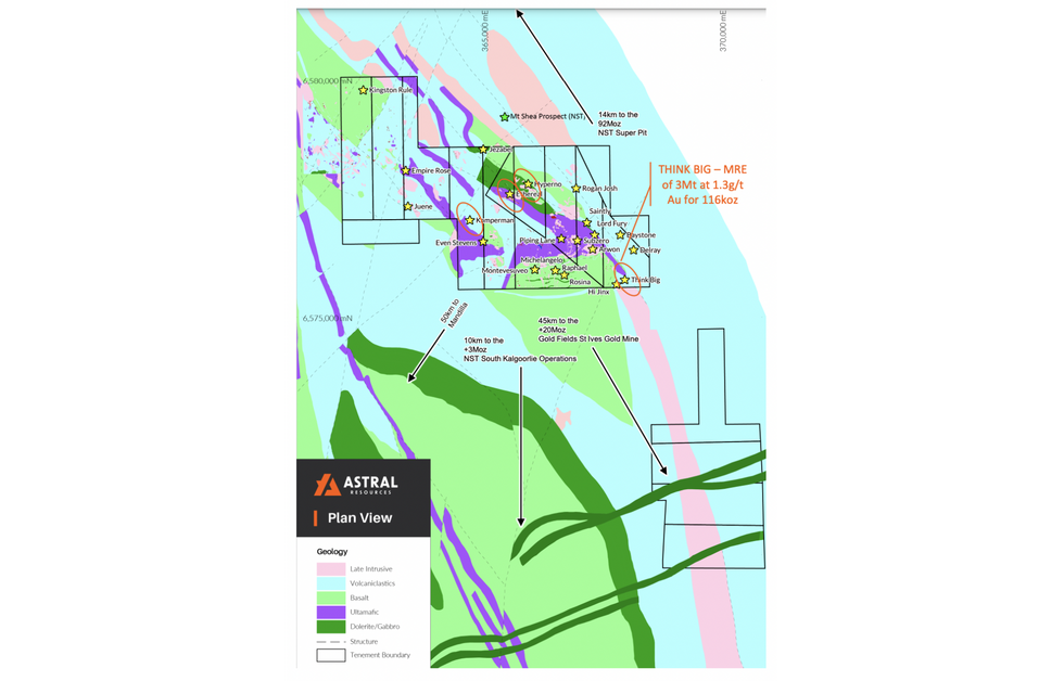 Astral Resources' Feysville gold project