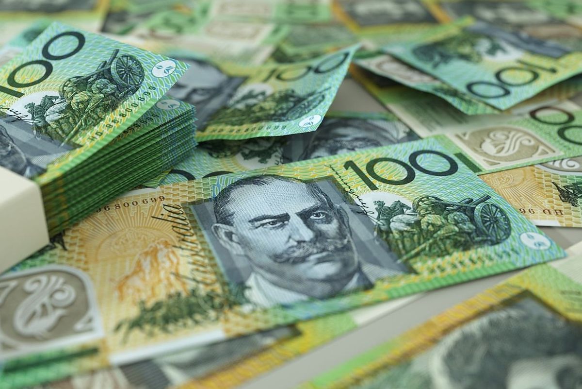 AU$100 bills.