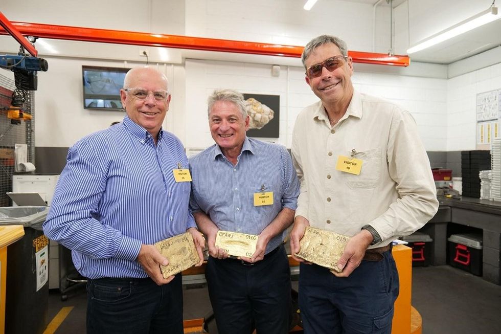 Auric Mining's gold bars from its Jeffreys Find Gold Mine.