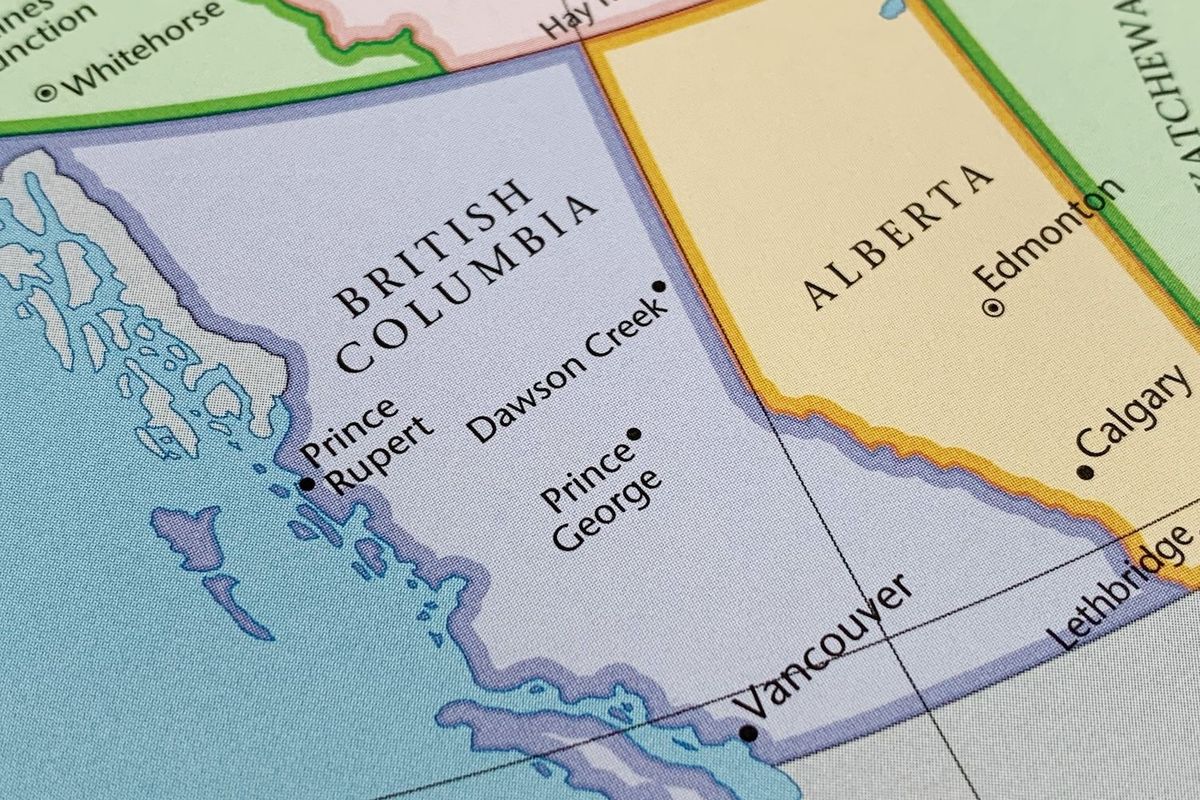 BC on a map.