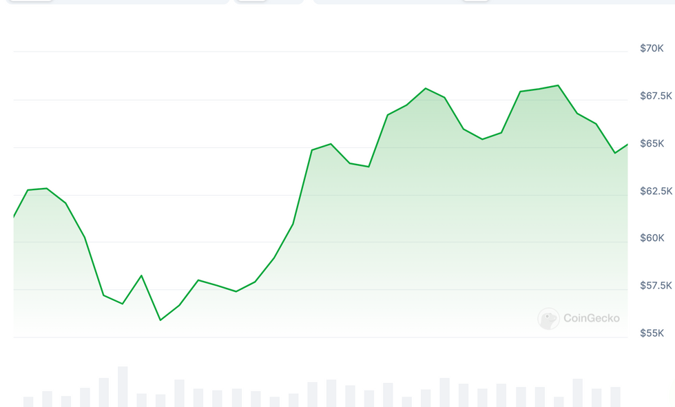 Bitcoin price, July 2024.