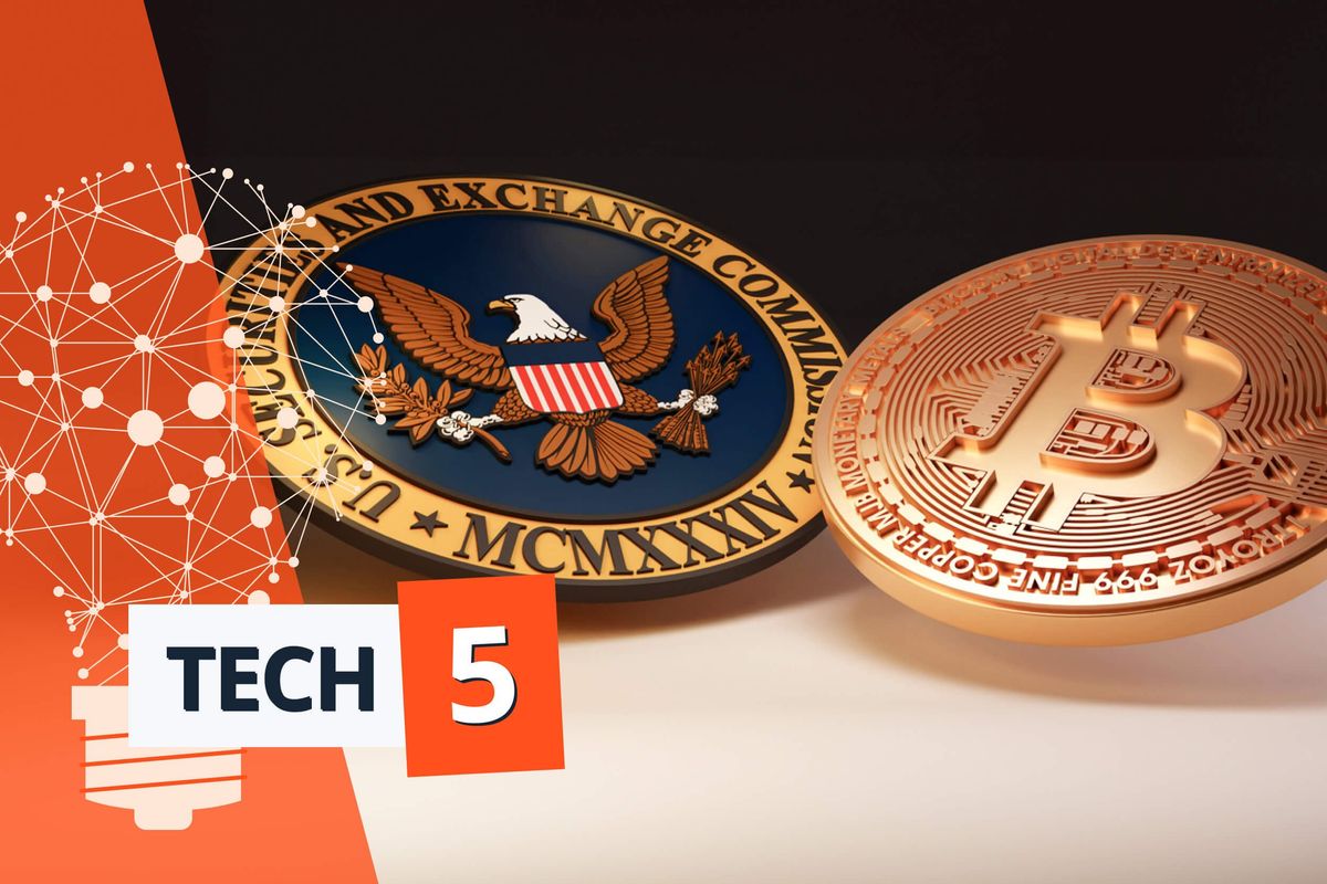 bitcoin with sec logo