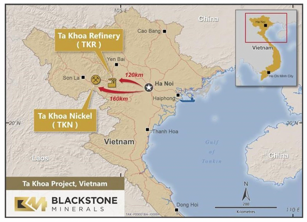 Blackstone Mineral's Ta Khoa project in Vietnam