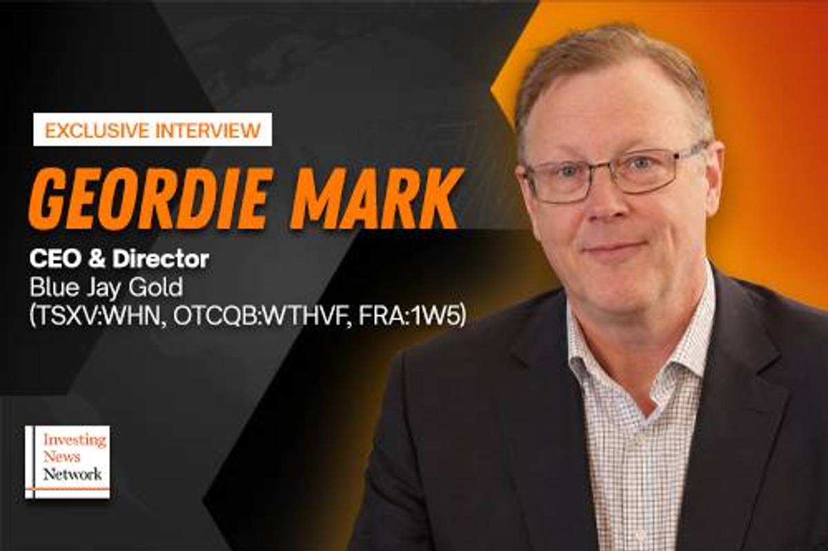 Blue Jay Gold CEO Geordie Mark.