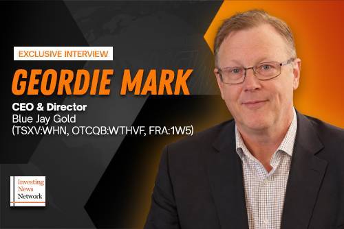 Blue Jay Gold CEO Geordie Mark.
