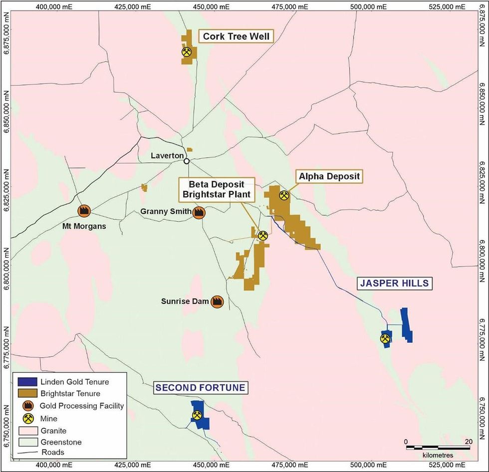 Brightstar Resources Cork Tree Well project