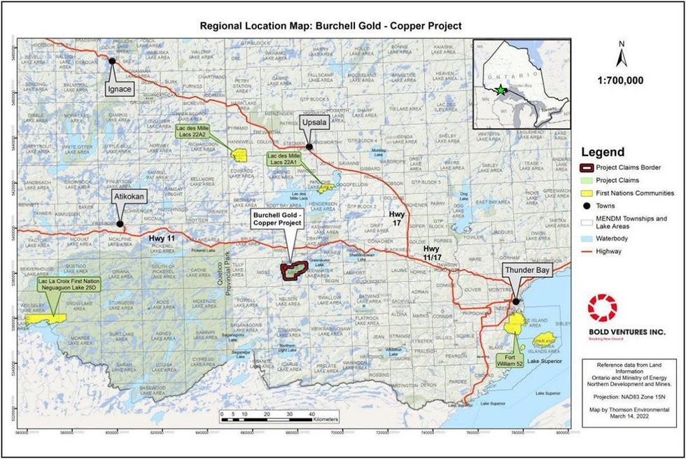 Burchell Gold and Battery Metals Project