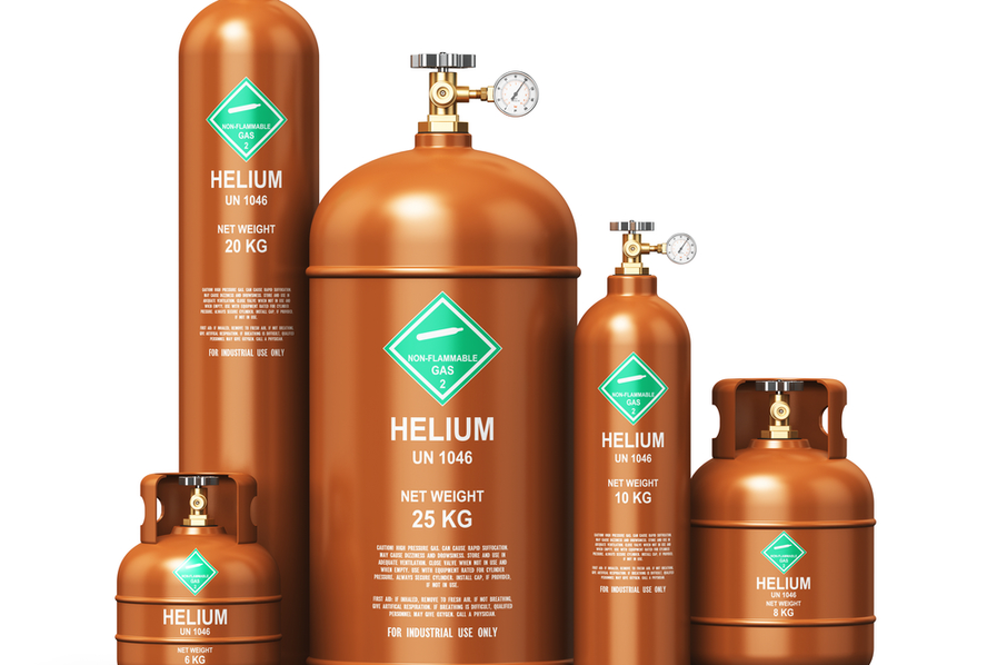 canisters of helium