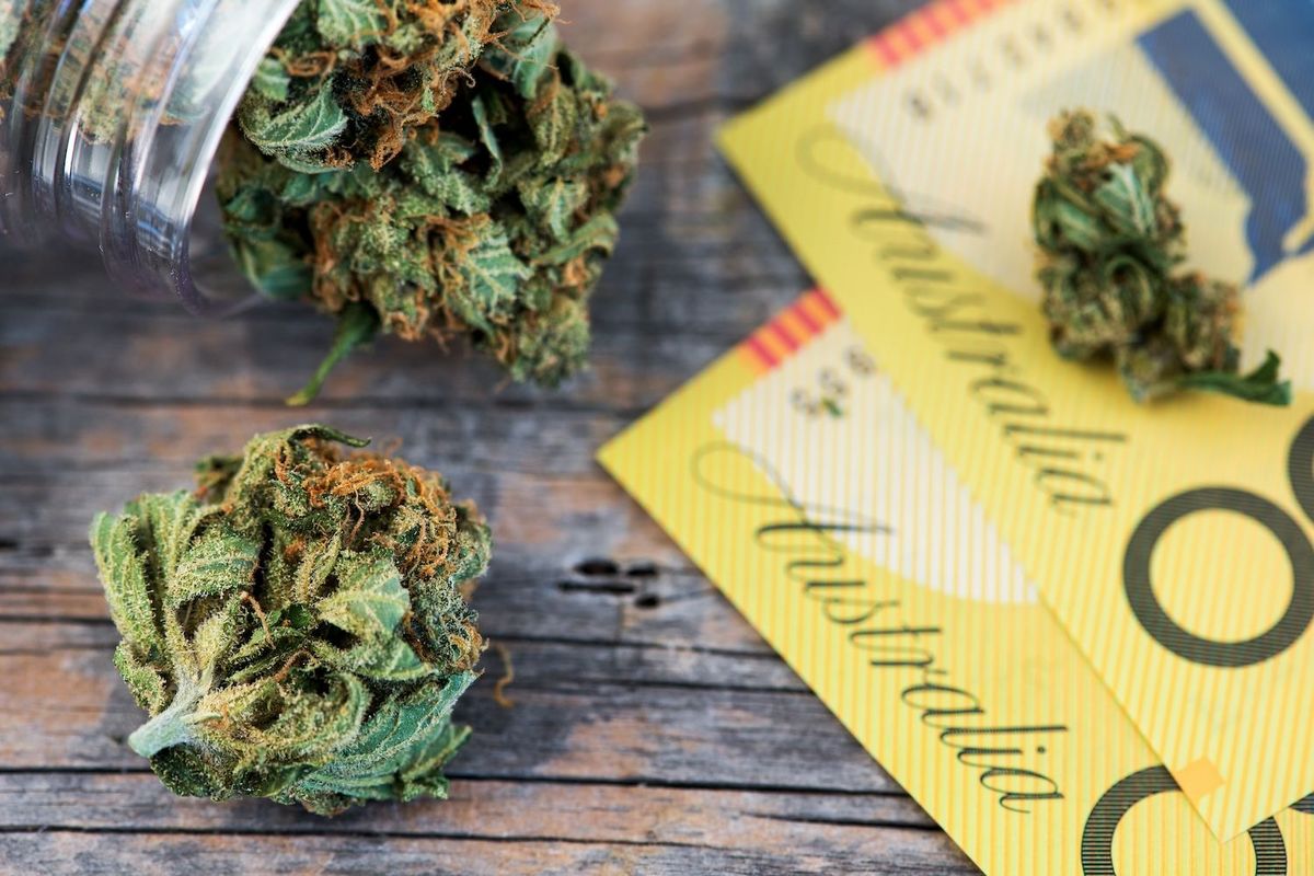 Cannabis and Australian money.