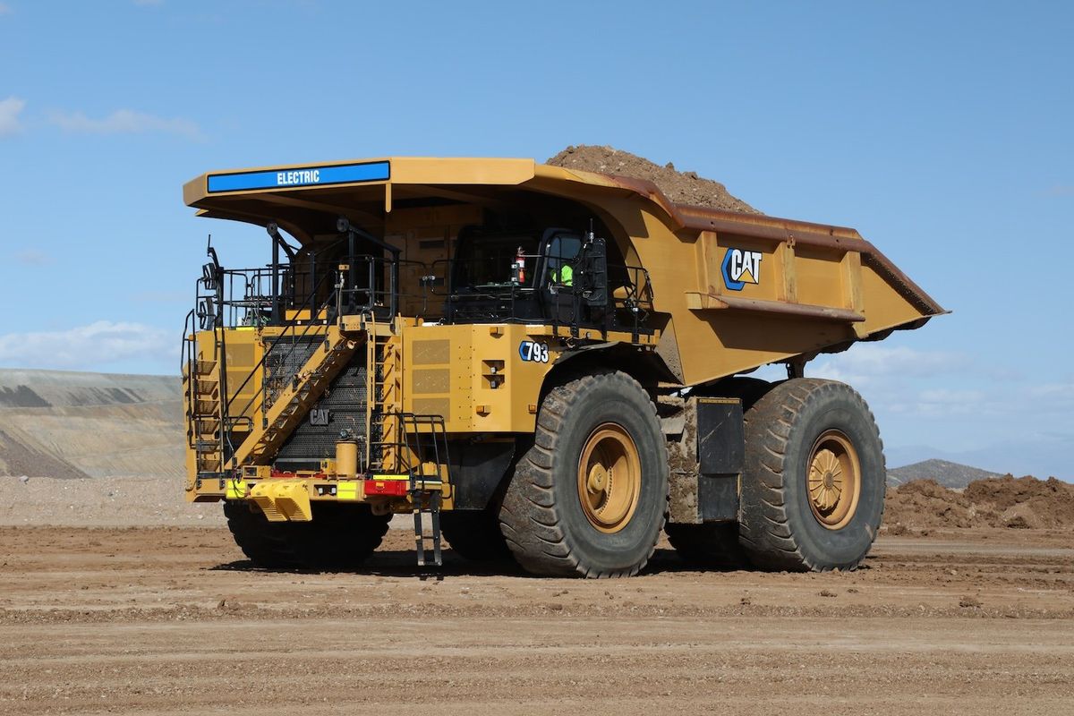 Caterpillar's battery-electric haul truck.