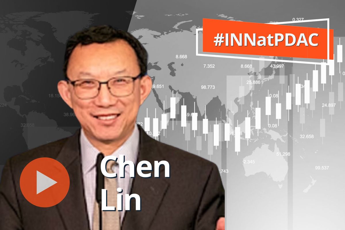 Chen Lin, map and stock chart.