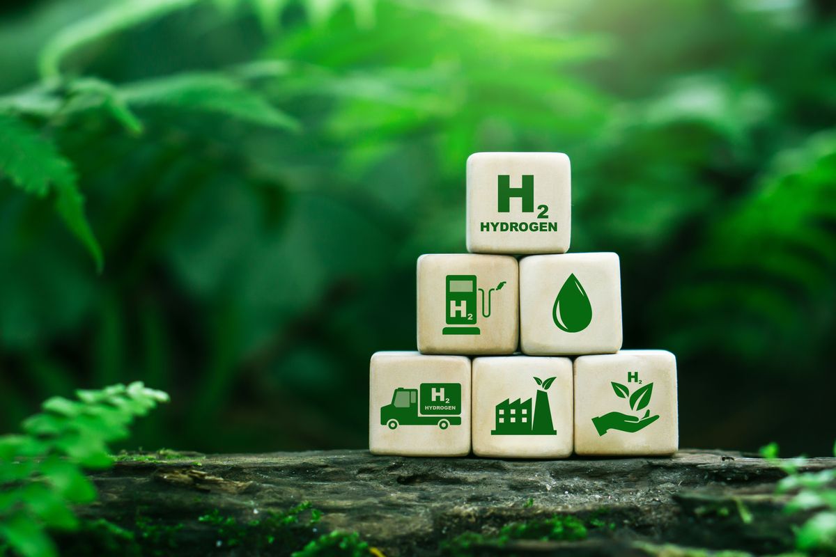 Clean hydrogen energy concept.