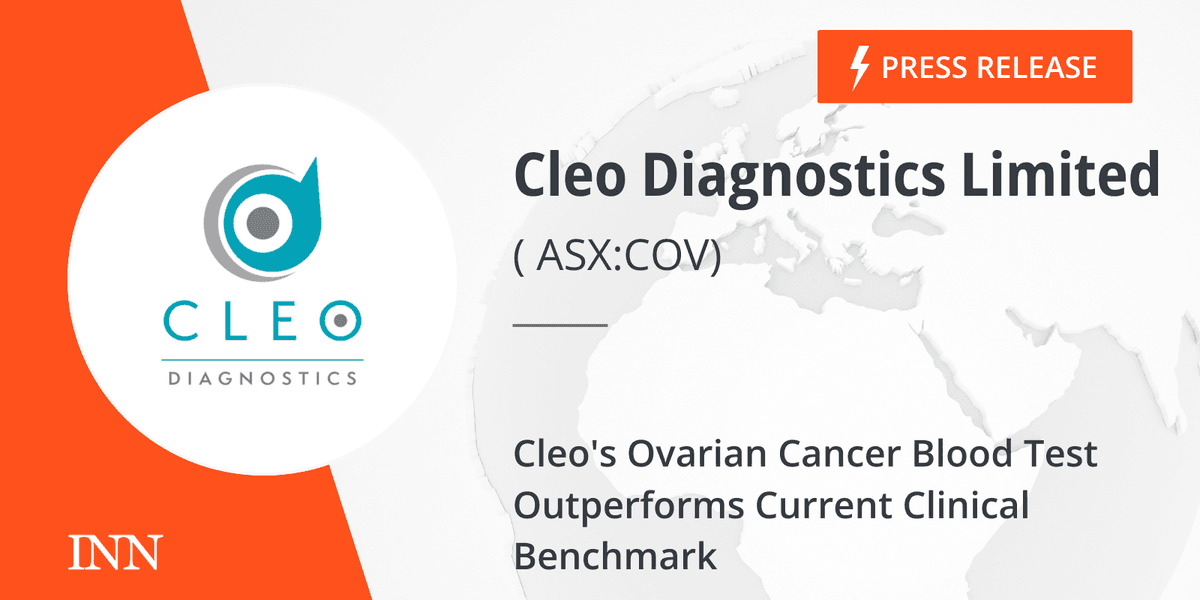 Cleo s Ovarian Cancer Blood Test Outperforms Current Clinical Benchmark Cleo s ovarian cancer blood test outperforms current clinical benchmark
