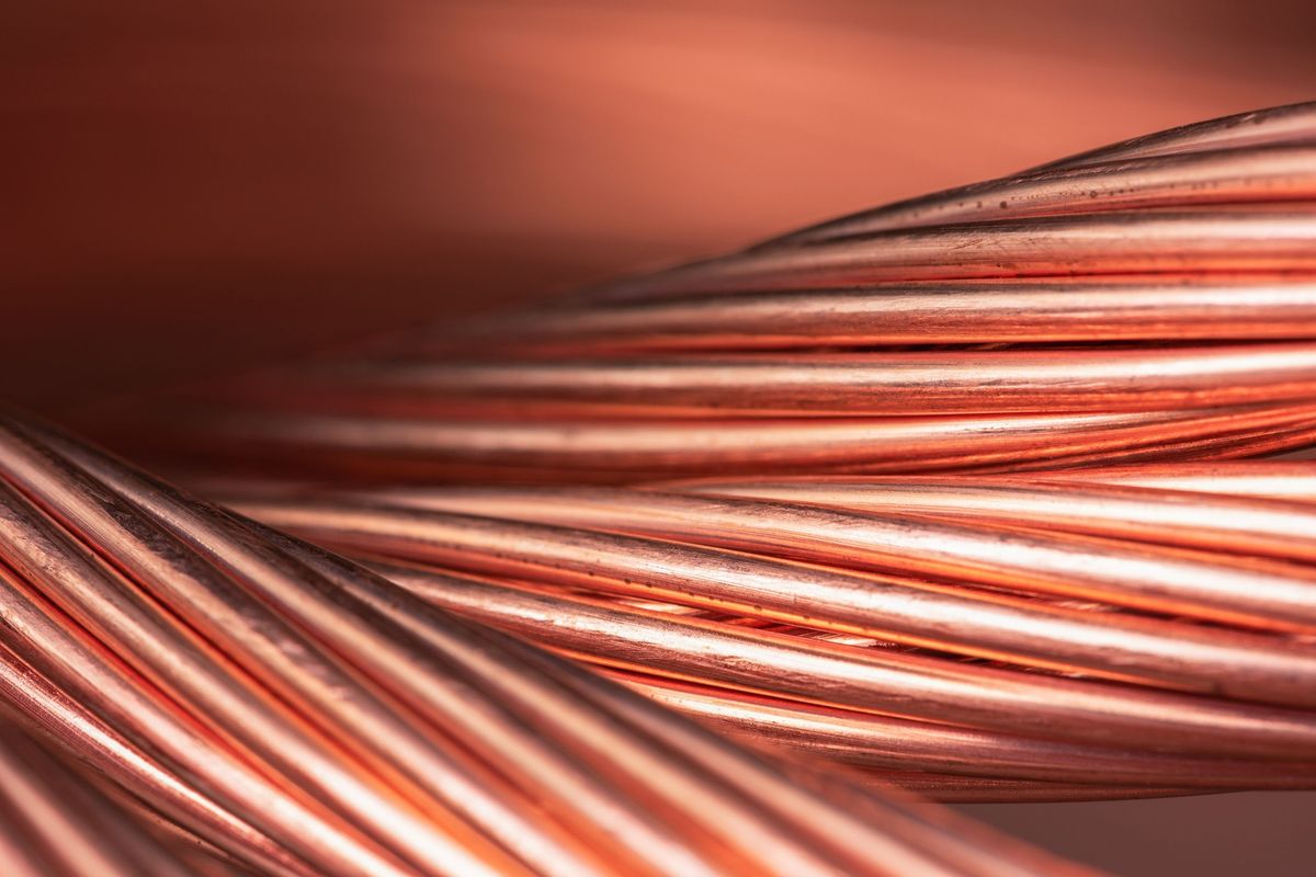 Close-up of copper wires