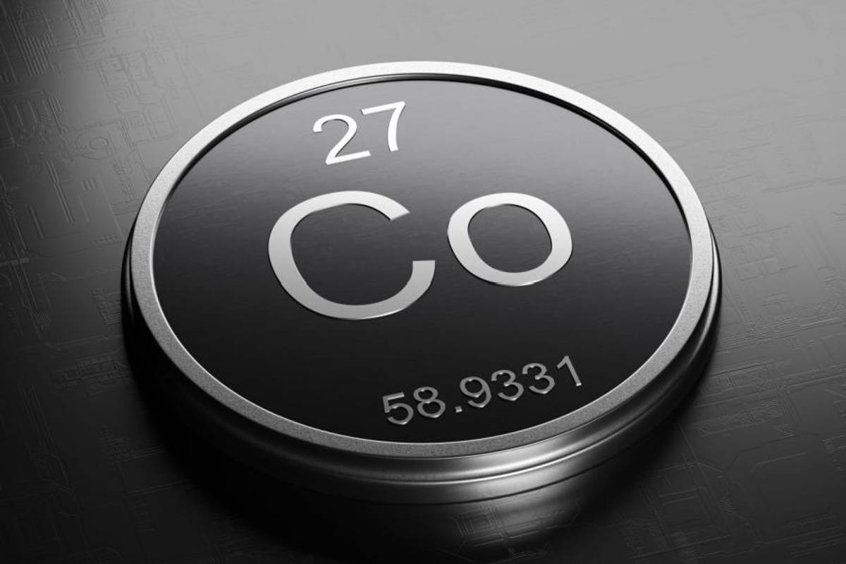 Cobalt periodic symbol.
