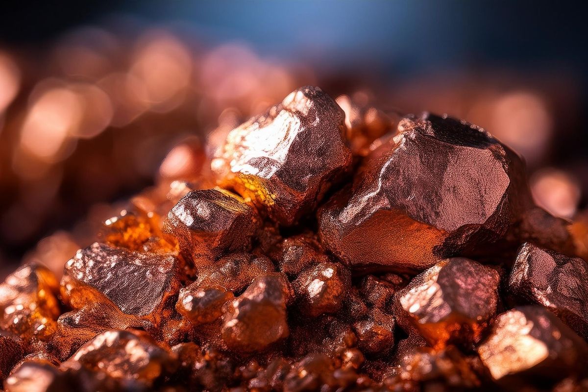 Copper nuggets.