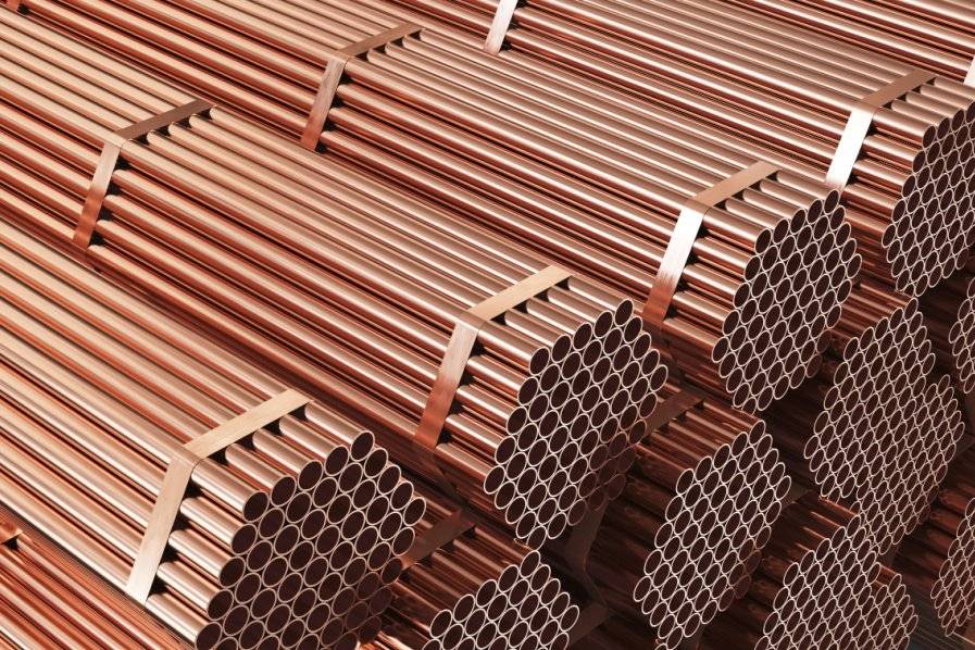 Copper pipes.