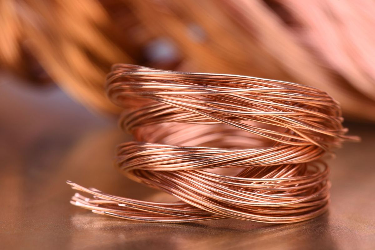 Copper wire.
