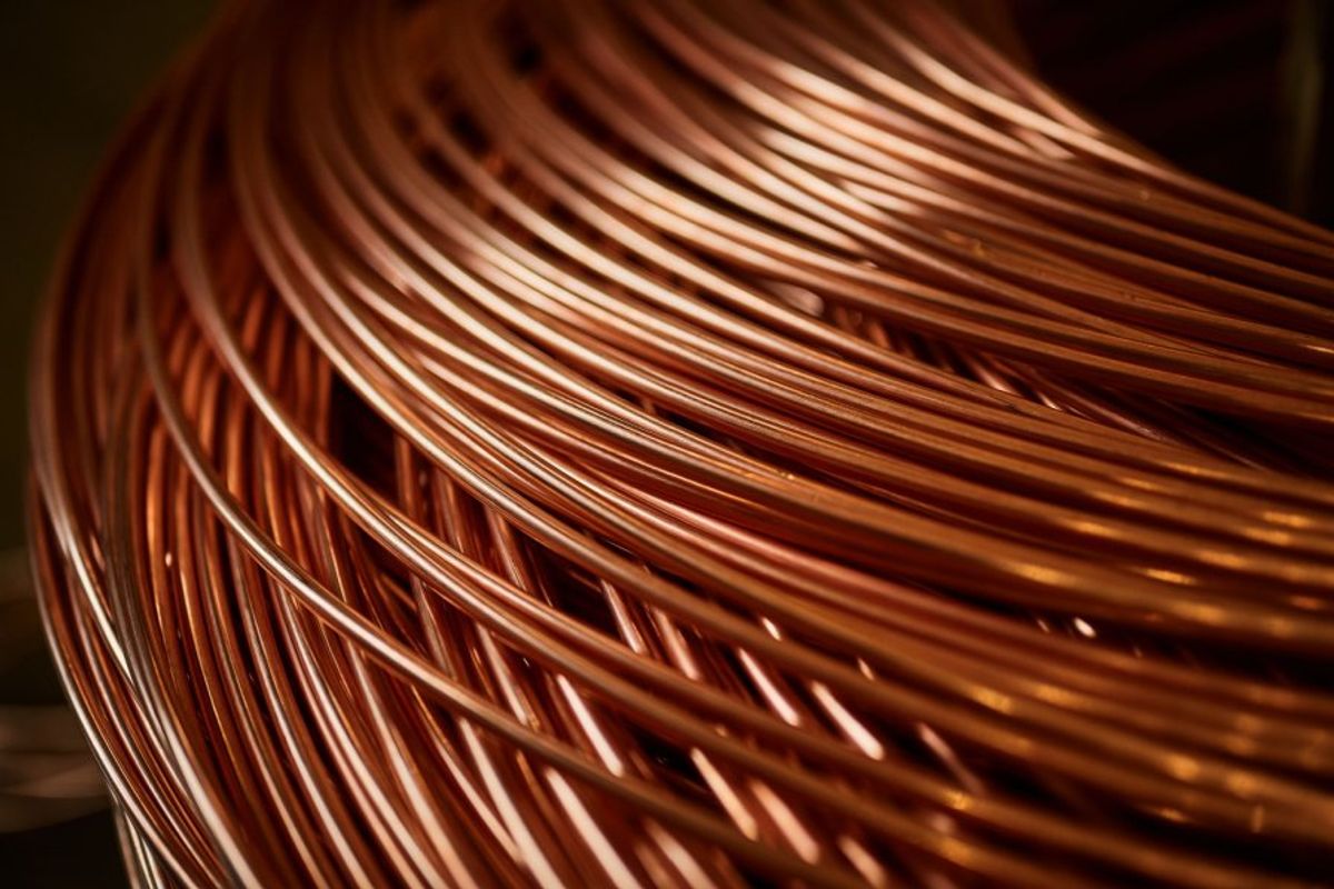 copper wires winding