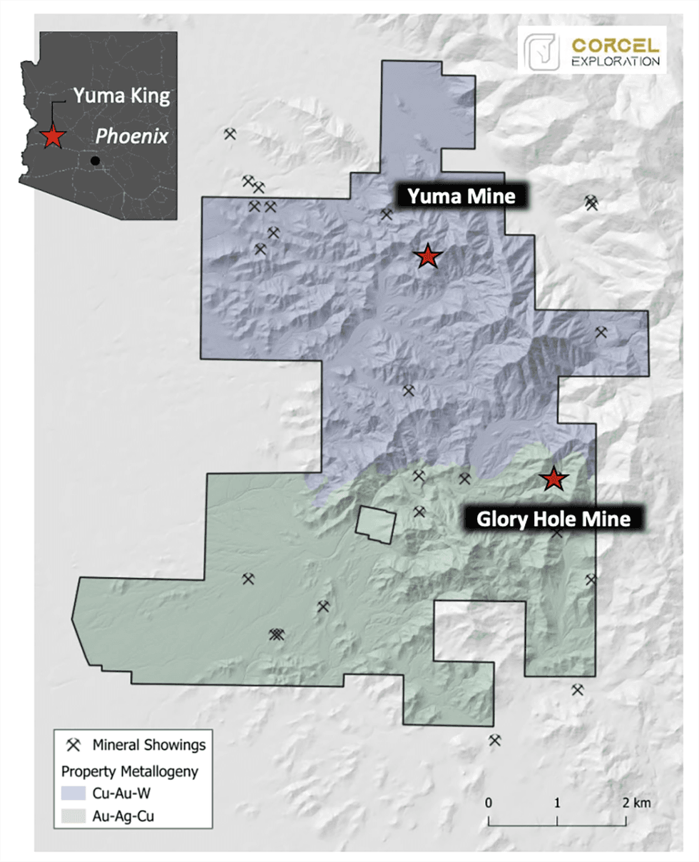 Corcel Exploration Yuma King copper-gold project