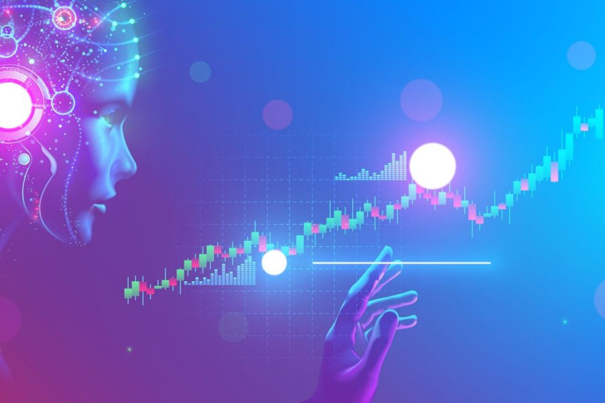 digital human ai face with graph