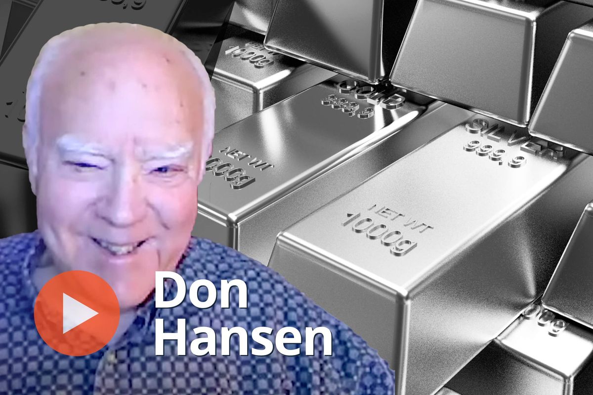 Don Hansen, gold and silver bars.