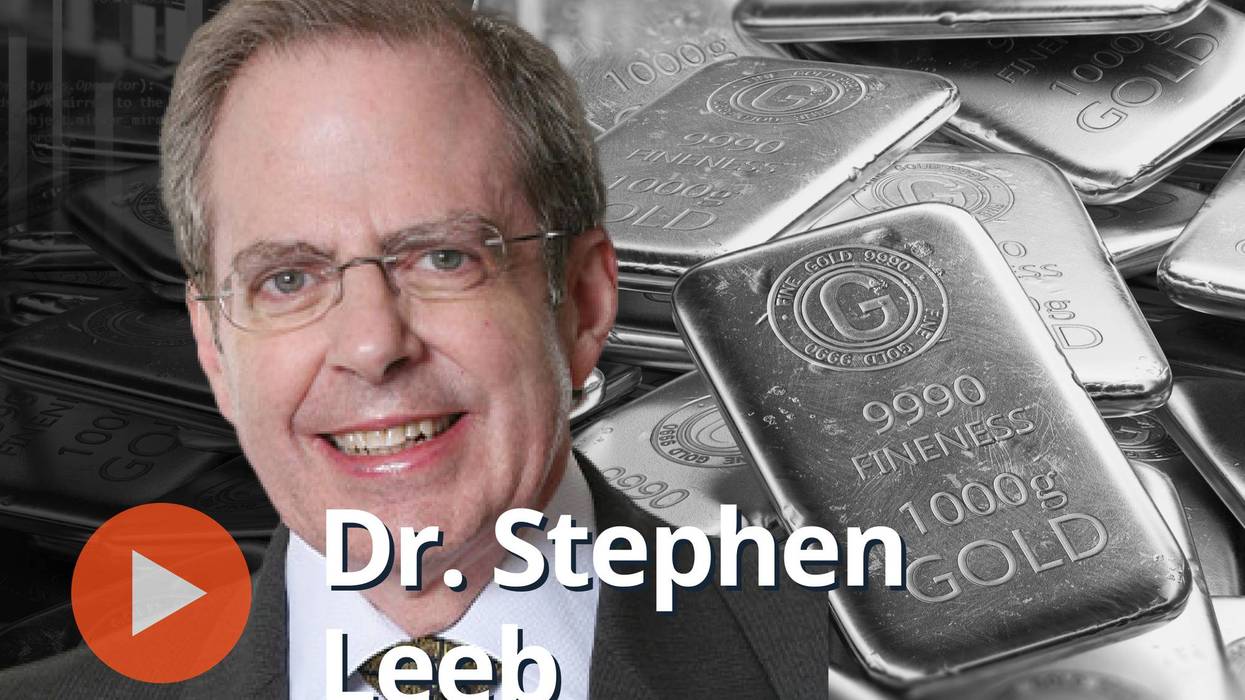 Dr. Stephen Leeb, gold bars.