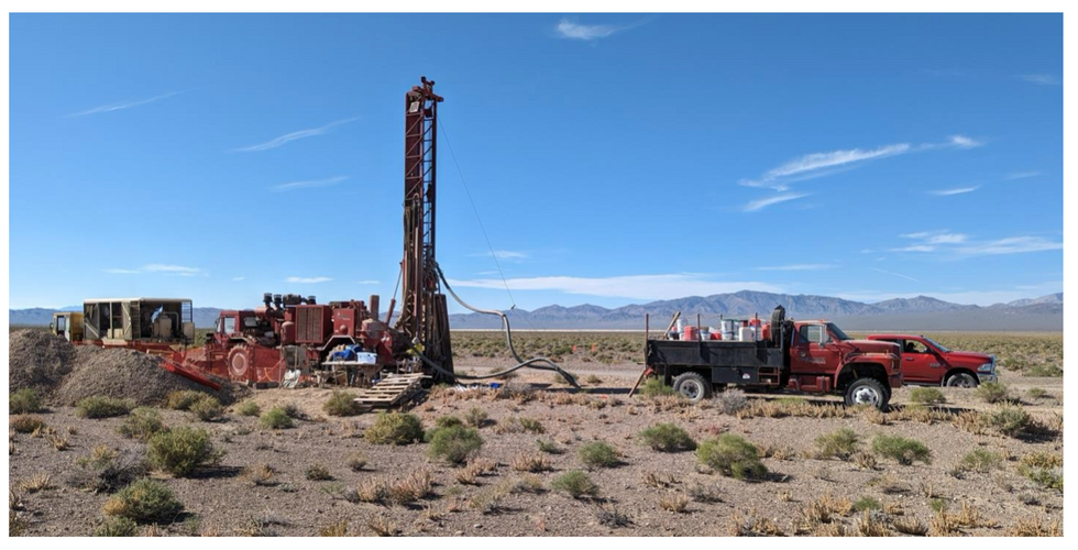 Drill rig set up at site AL03.