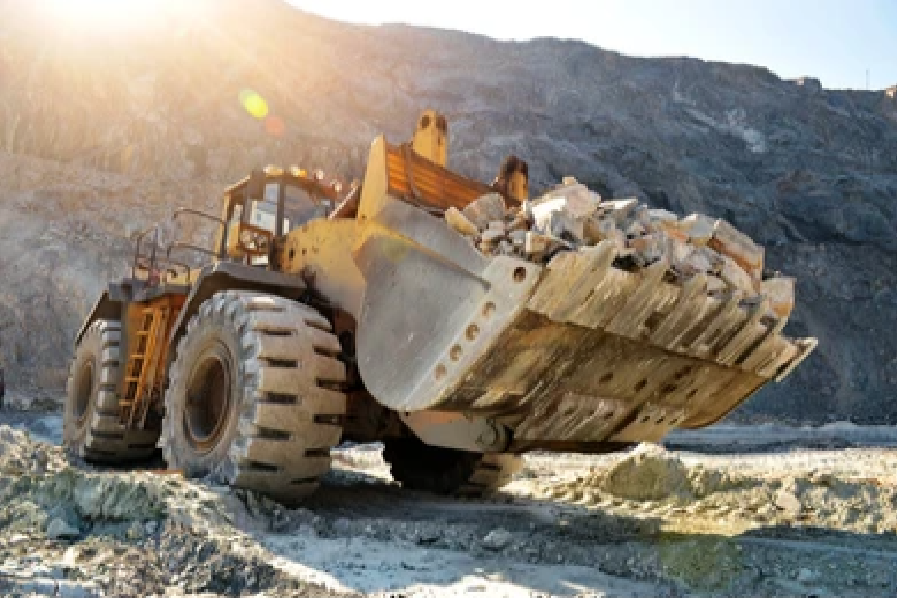 earth mover at a mine
