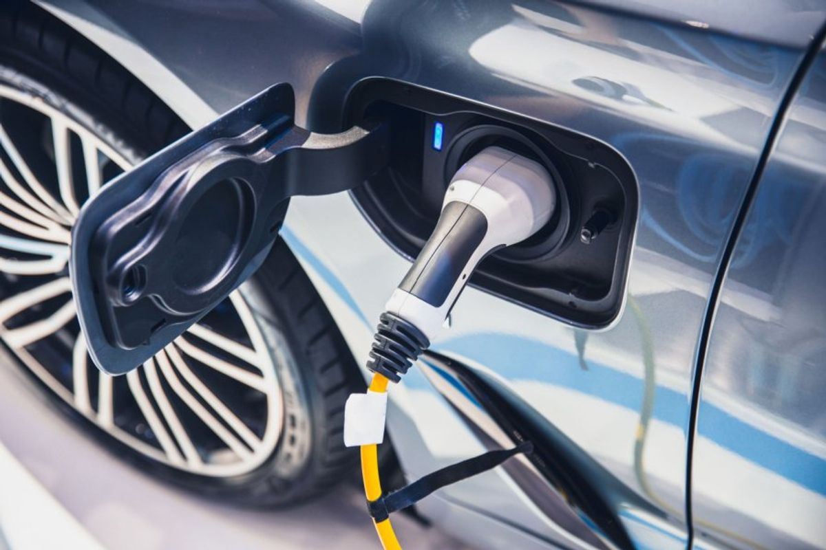 Electric vehicle charging.