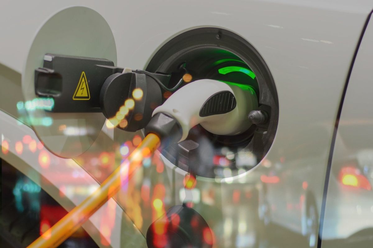 Electric vehicle charging.