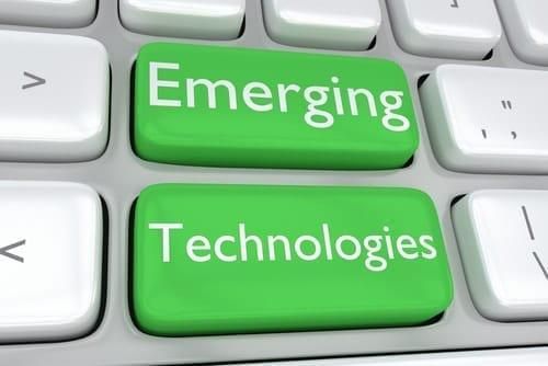 "emerging technologies" written on keyboard