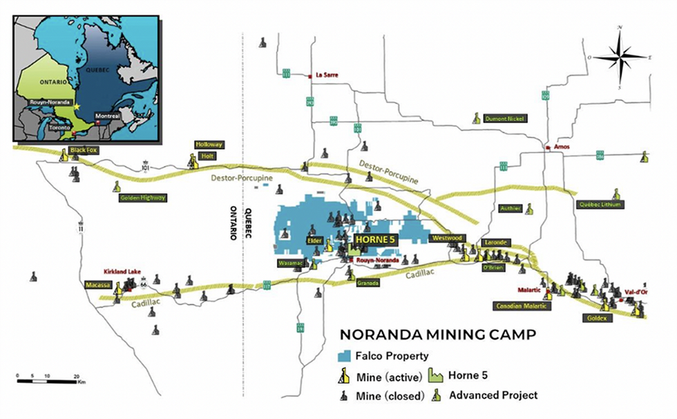 Falco Resources Horne 5 Project