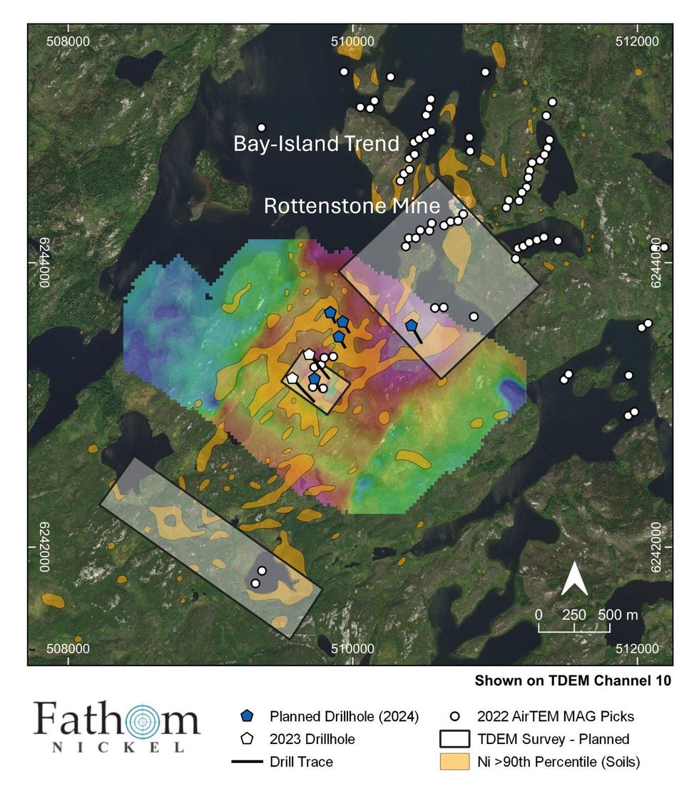 Figure - 1 Rottenstone-Tremblay Olson Corridor Q-1 2024 Update Map